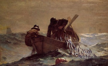  Marinemaler Malerei - Der Herring Net Realismus Marinemaler Winslow Homer